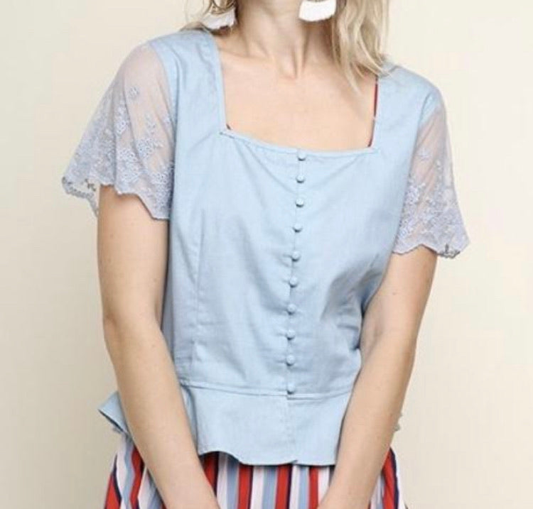 Denim Dreams Top