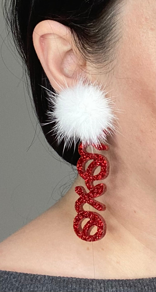 Valentine’s Day XOXO Script Earrings