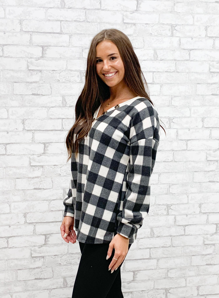 Buffalo Plaid Top (S-L)