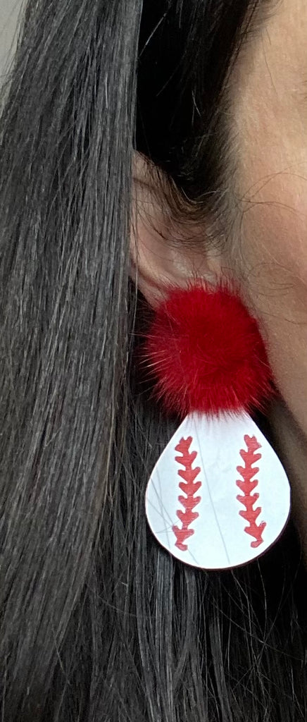 Baseball Earrings