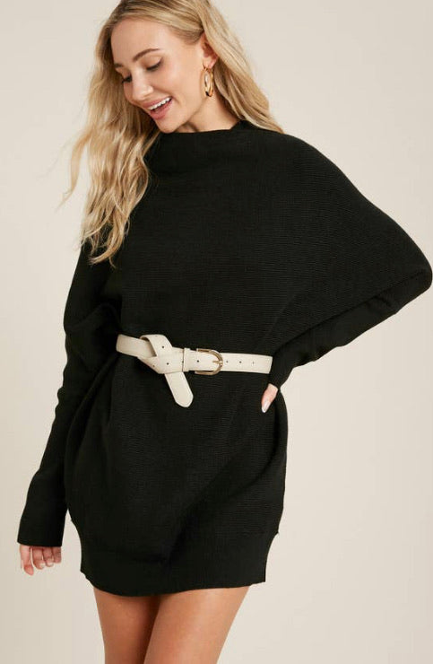 Black Sweater Dress (S-L)