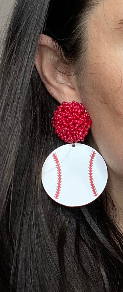 Baseball Earrings