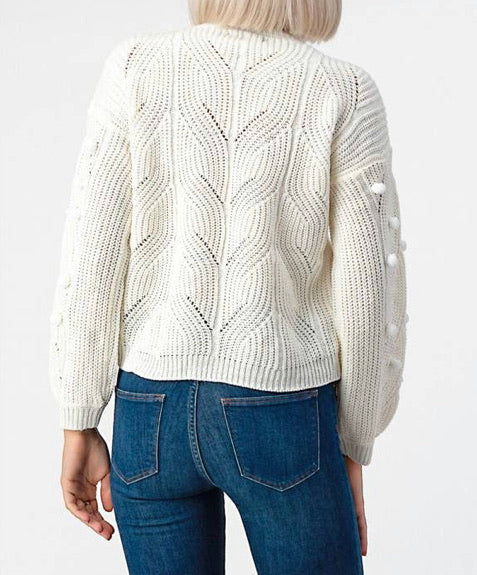 Cream pom hot sale pom sweater