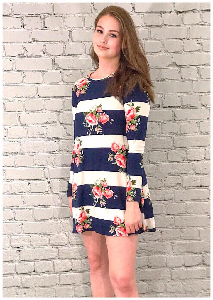 Floral & Stripes (S-L)