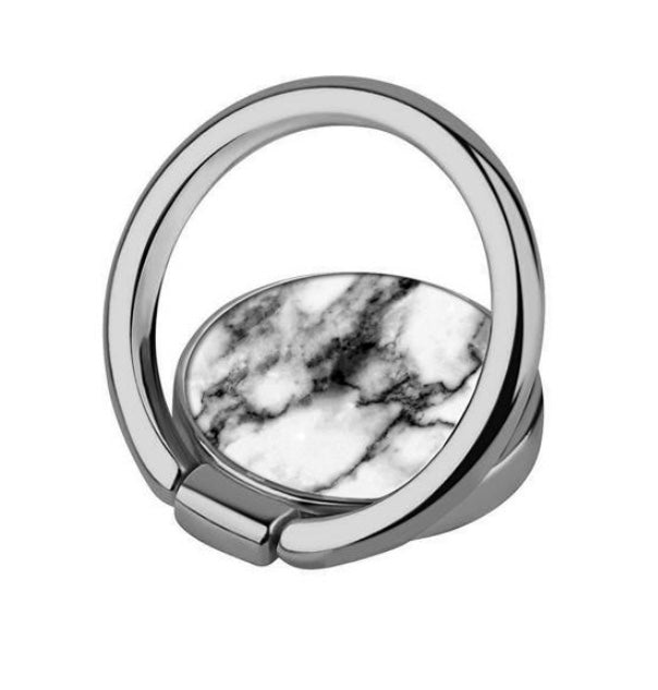 White Marble Phone Ring