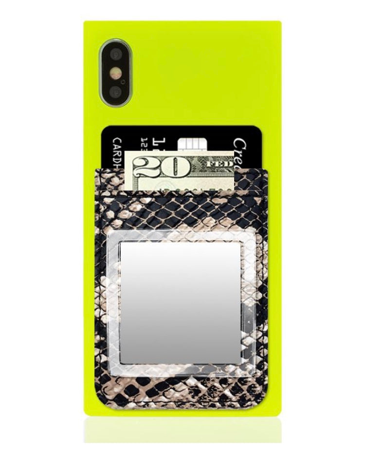 Embossed Python Phone Pocket