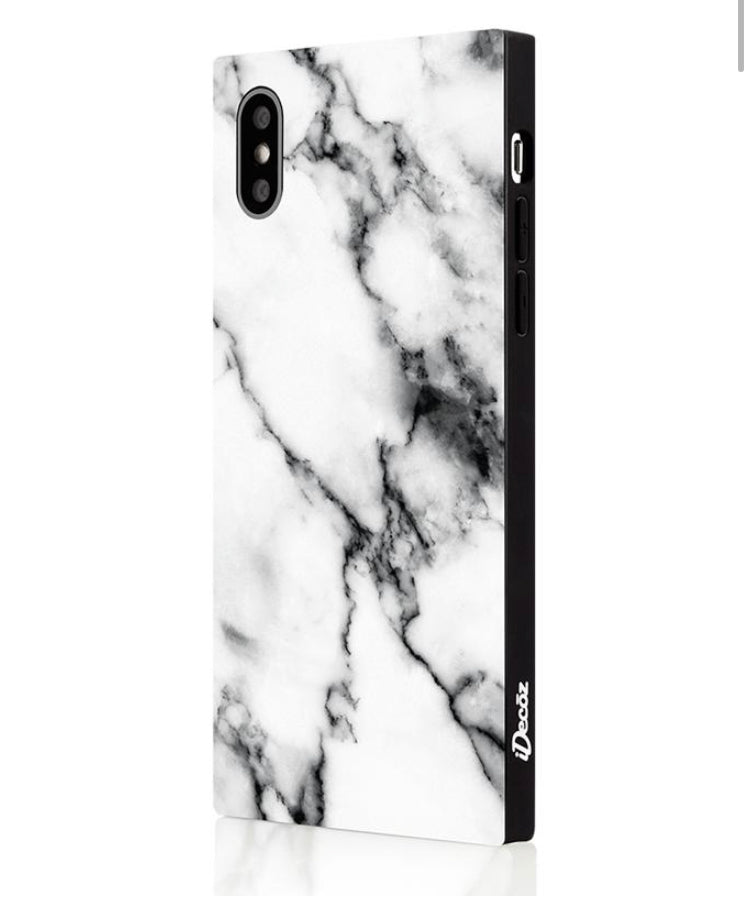 iPhone X/XS White Marble Case