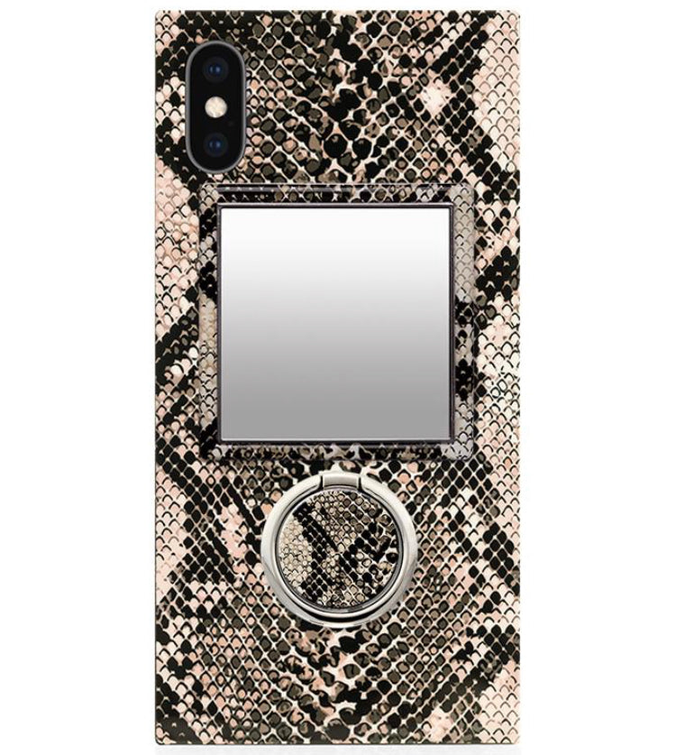 Embossed Python Phone Mirror
