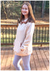 Quilted Cream Pullover (S-L)