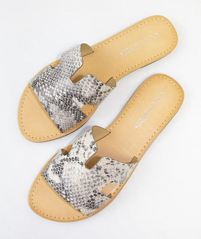 Leopard Ruffle Sandal