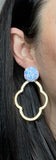 White Glitter Earrings