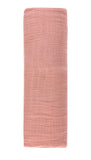 Cotton Muslin Swaddle Blanket - Dusty Rose (Ely’s & Co.)