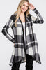 CHECKER/PLAID CARDIGAN (S-L)