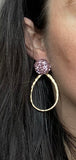 Blush Glitter Earrings