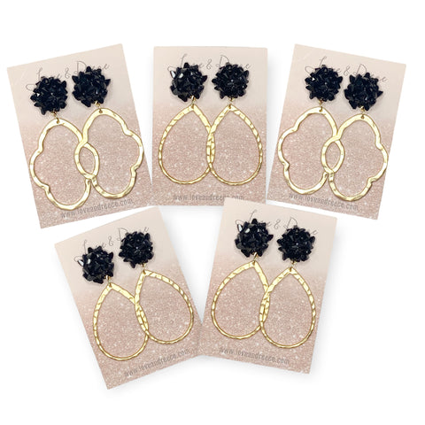 Neutral Collection Pom Pom Earrings