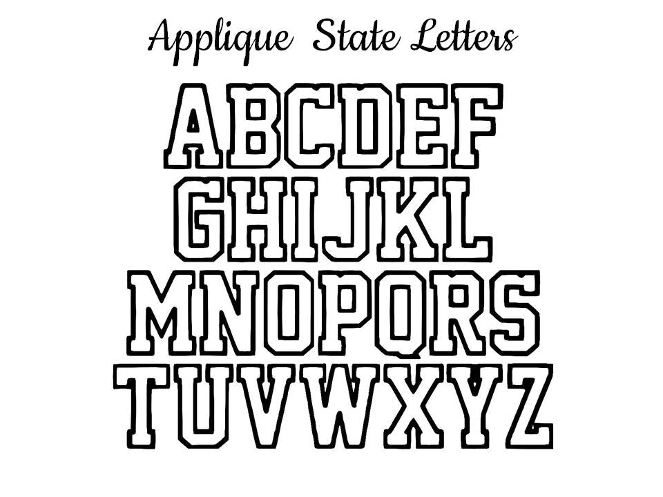 State Letters Appliqué Sweatshirt ($34.99-$42.00)